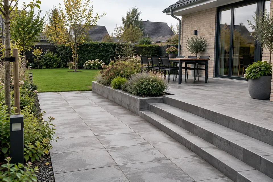 Terrasse i storformat – 48 m²